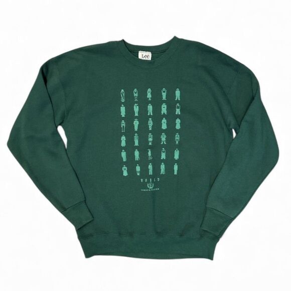 Vintage World Conservation Sweatshirt Mens XL Green Made in USA Heavyweight 90s - Picture 1 of 9